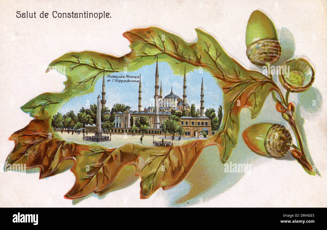 Blaue Moschee, Istanbul und das Hippodrom Stockfoto