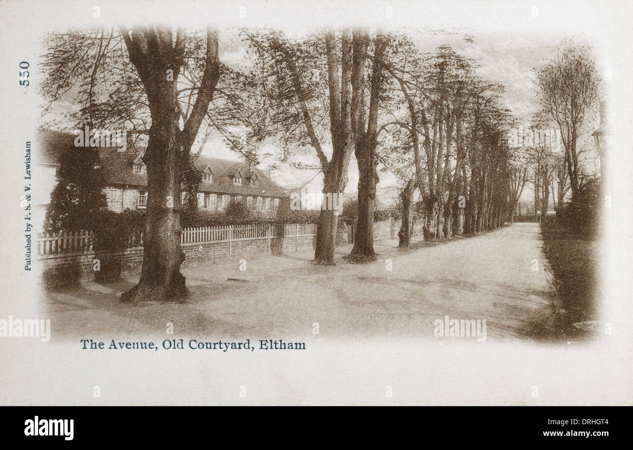 Eltham, London - Avenue - alten Hof Stockfoto