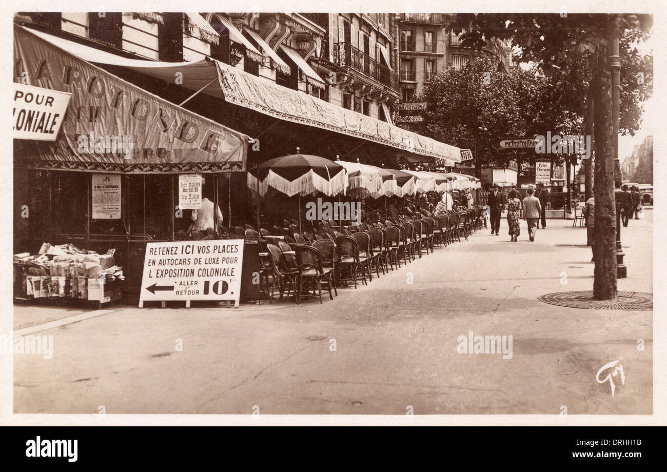 Warteschlangen Ort für die kolonialen Ausstellung 1931, Paris Stockfoto