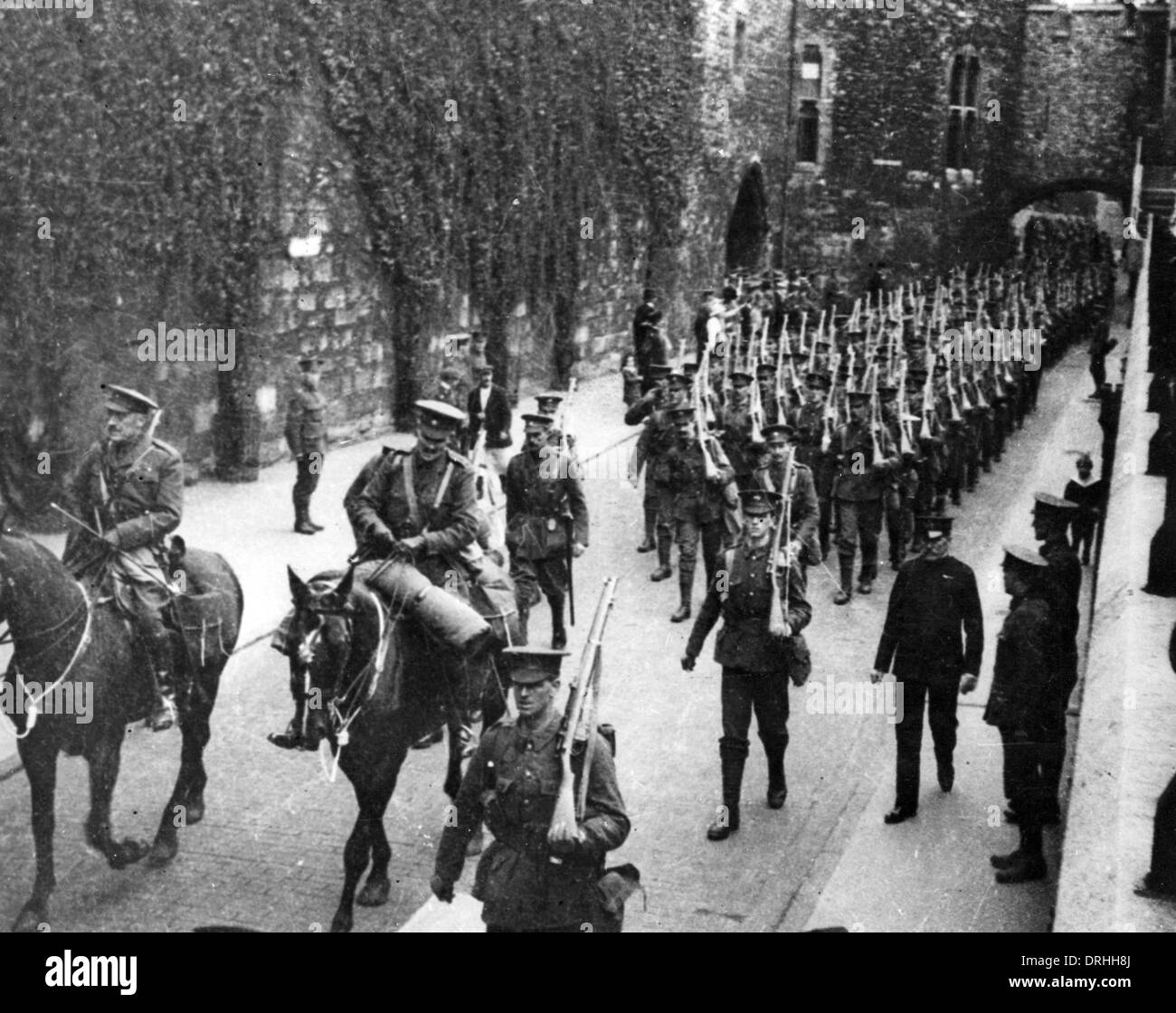 2. Scots Guards, Tower of London, WW1 verlassen Stockfoto
