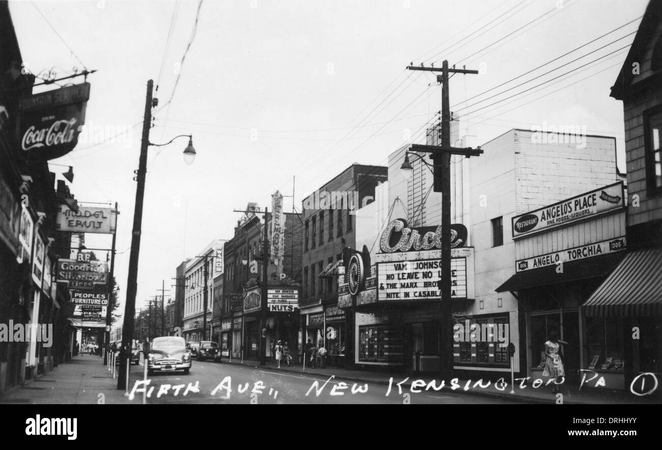 Fifth Avenue, New Kensington, Pennsylvania Stockfoto