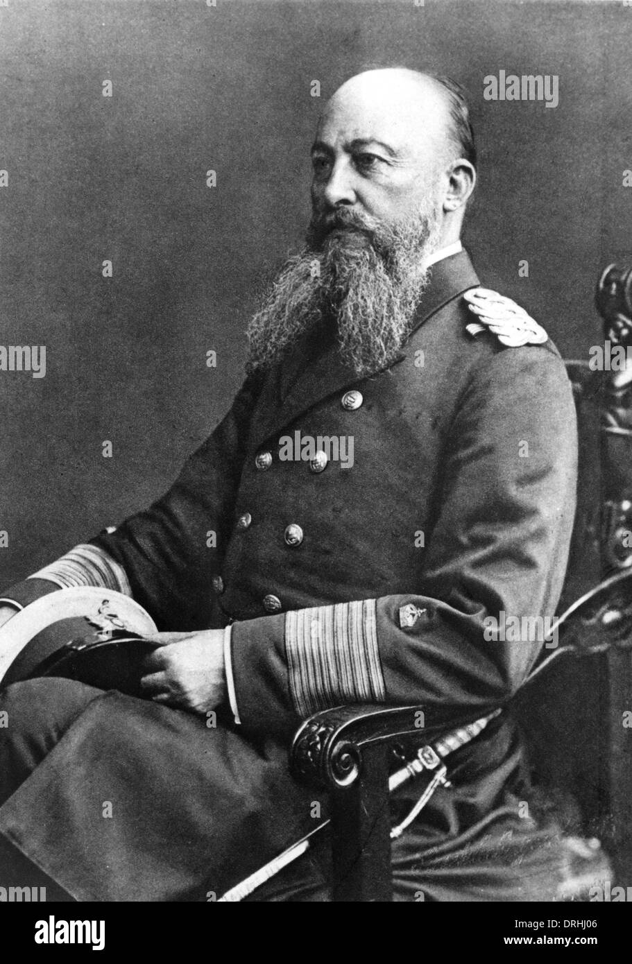 Alfred von Tirpitz, deutscher Admiral Stockfoto