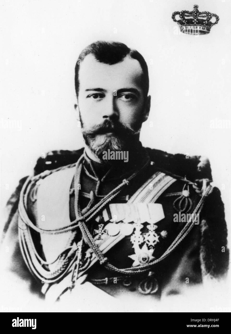 Zar Nikolaus II von Russland Stockfoto