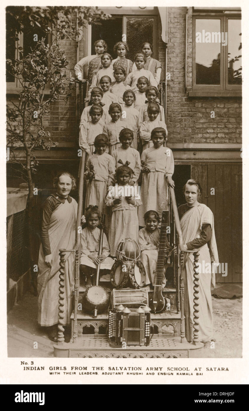 Rettung-Armee-Schule in Satara, Indien Stockfoto