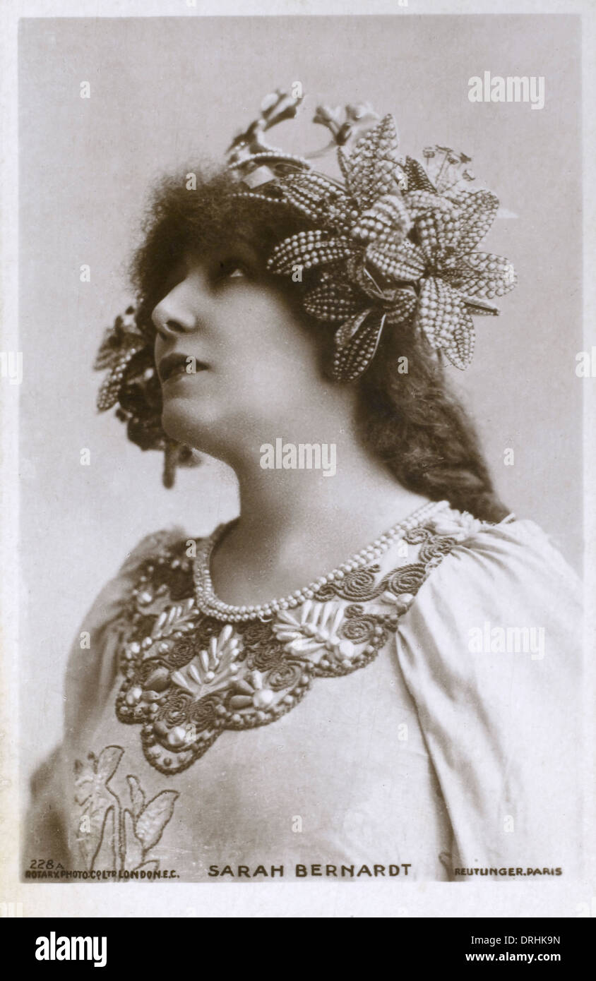 Sarah Bernhardt - französische Schauspielerin Stockfoto