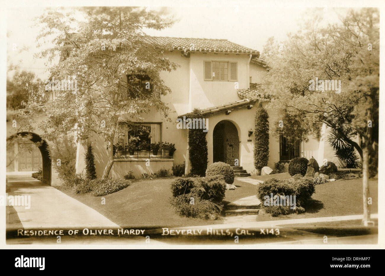 Residenz von Oliver Hardy, Beverly Hills, Kalifornien, USA Stockfoto