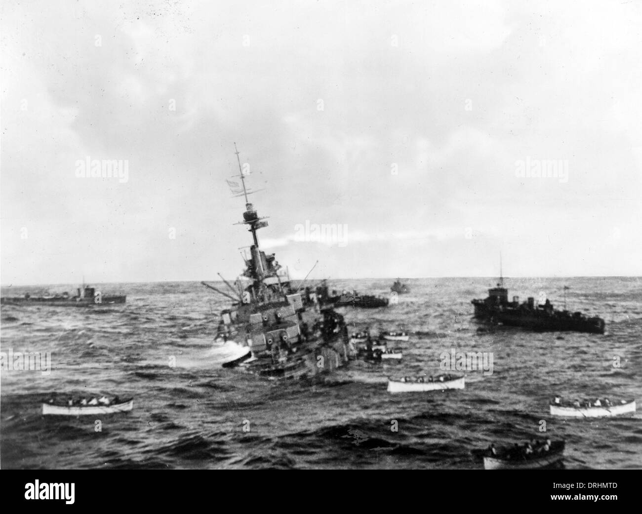 HMS Audacious, britische Schlachtschiff, WW1 Stockfoto