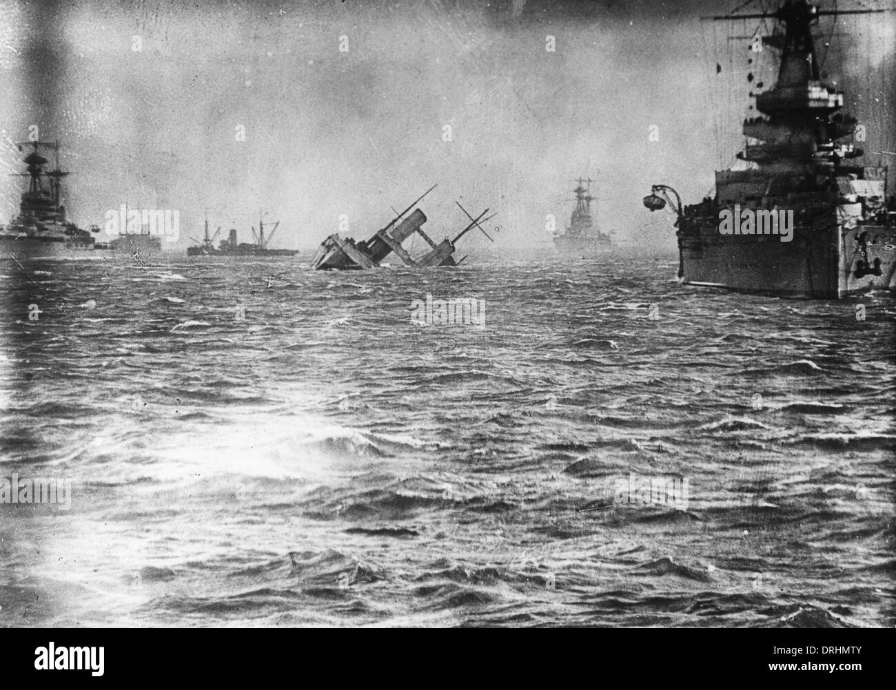 HMS Campania, britische Flugzeugträger versenken, WW1 Stockfoto