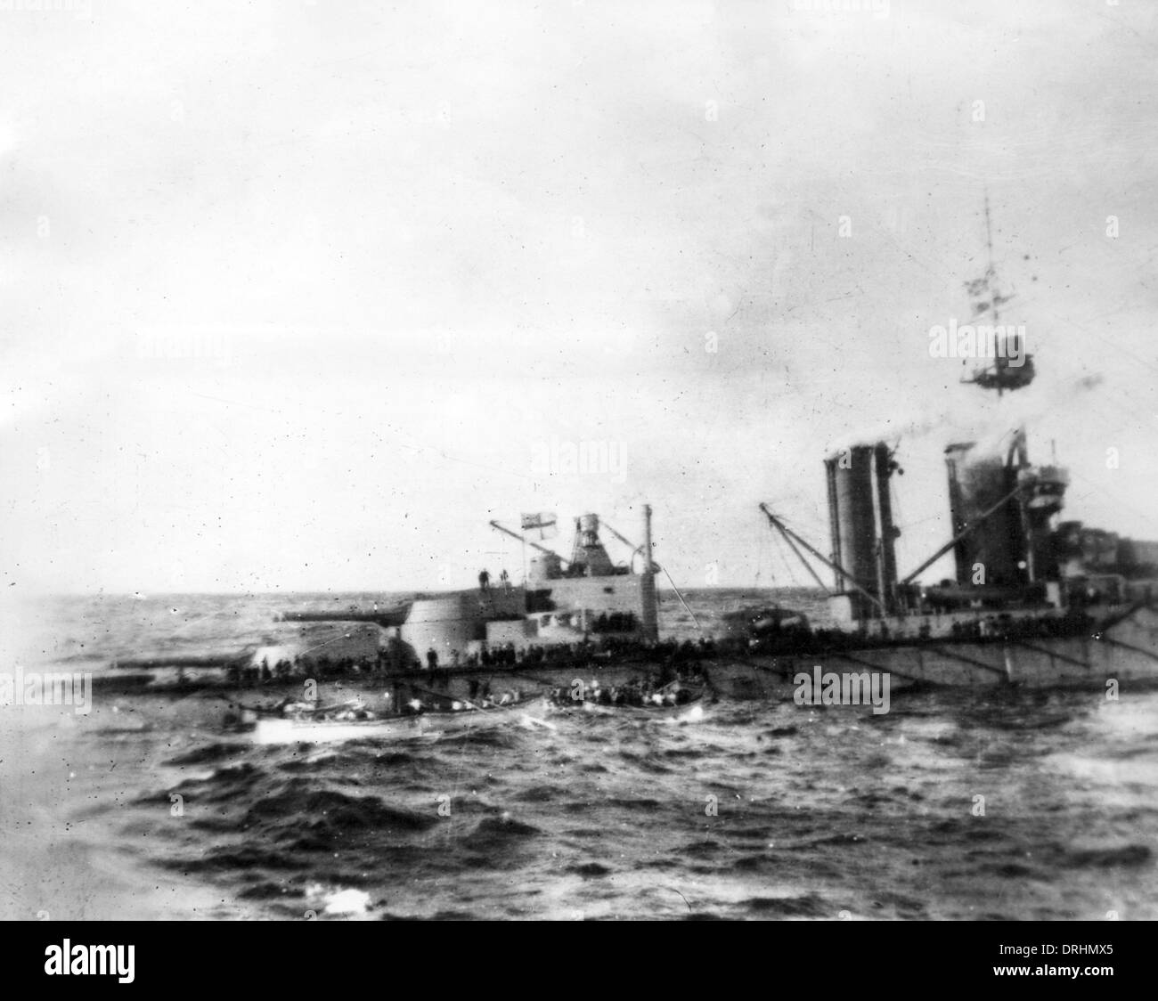 HMS Audacious, britische Schlachtschiff, WW1 Stockfoto