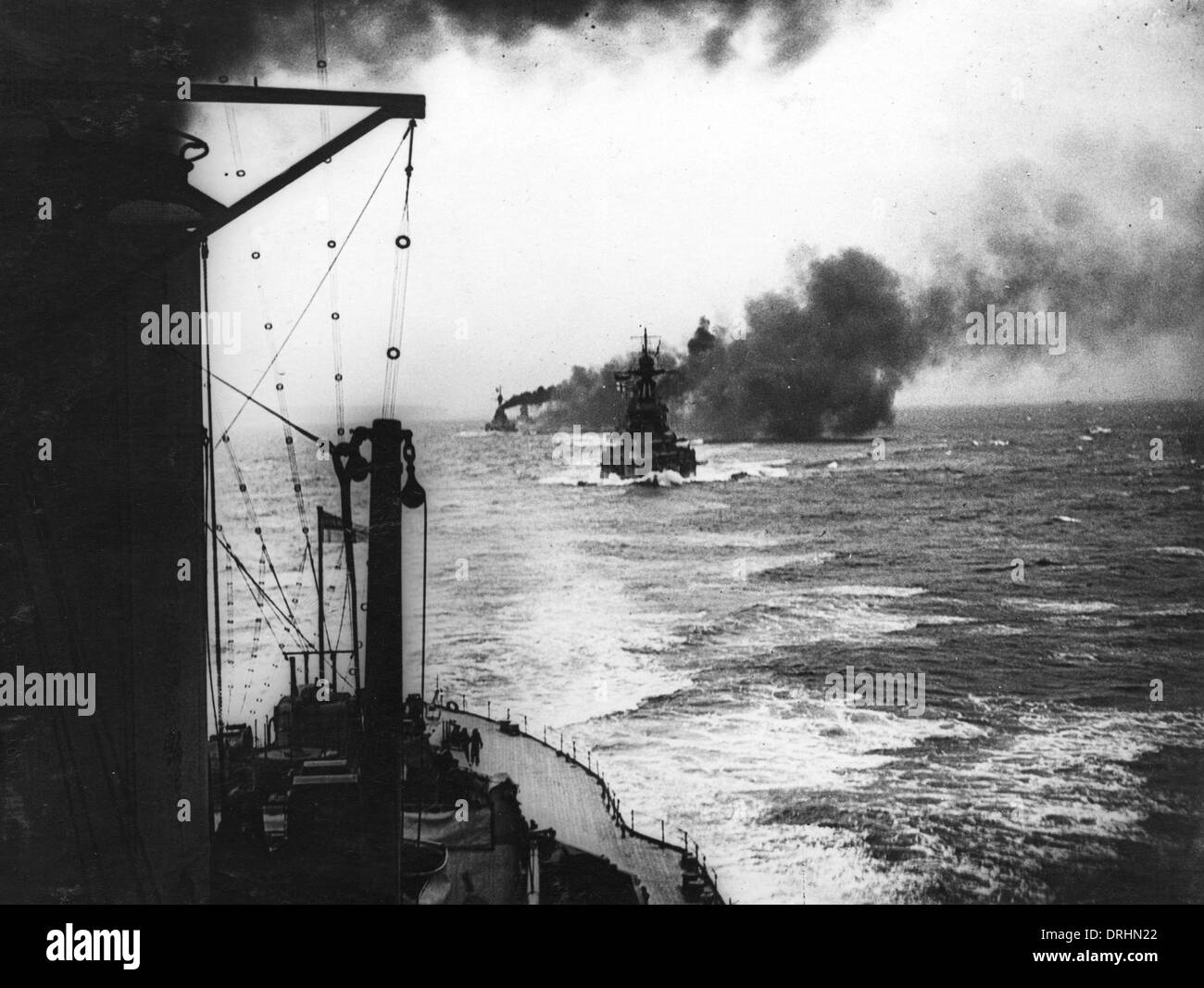 Britische 1. Schlachtgeschwader in Ausbildung, WW1 Stockfoto