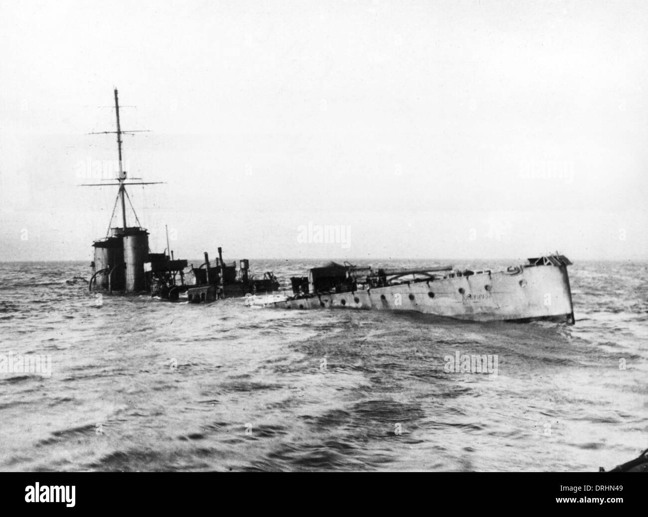 HMS Arethusa, britische leichte Kreuzer, WW1 Stockfoto