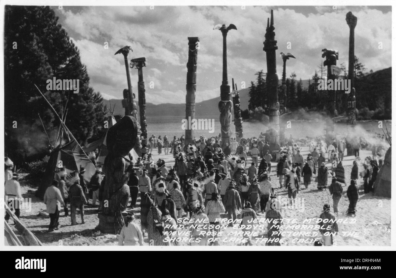 Szene aus dem Film Rose Marie, Lake Tahoe, USA Stockfoto