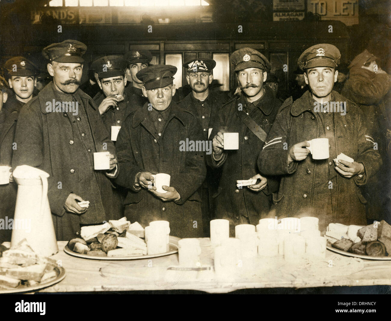Britischen Gefangenen von Kut zurück in London, WW1 Stockfoto