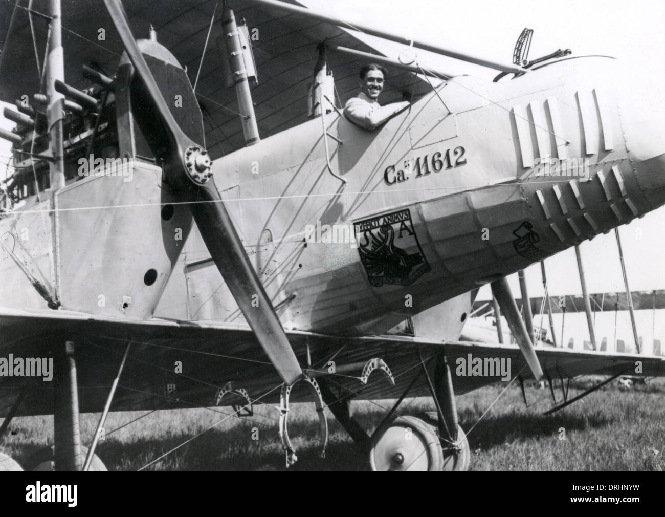 Italienische Caproni Ca.5 Bomber Flugzeug, WW1 Stockfoto