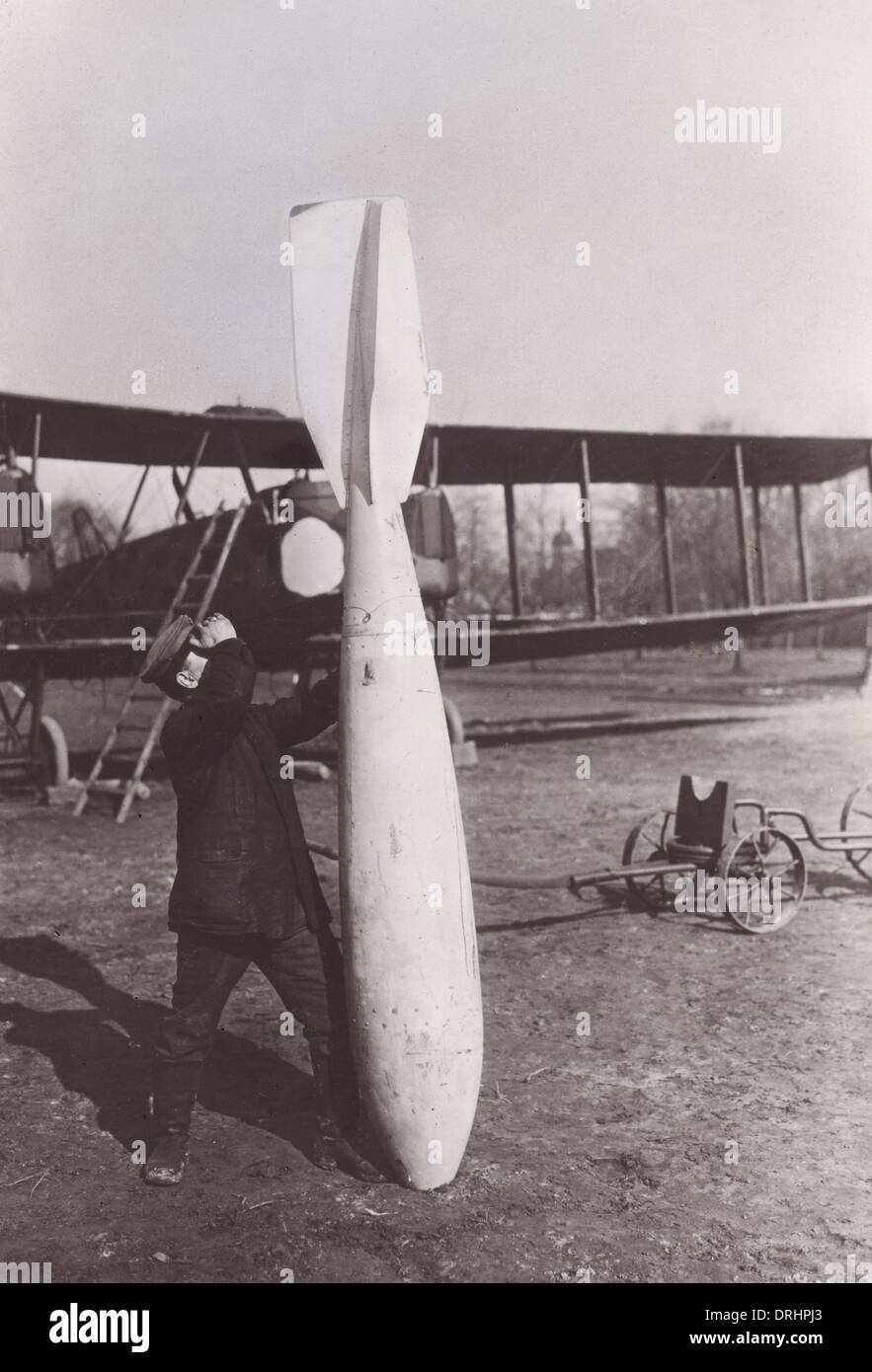 Deutsche Bombe in Gotha schwere Bomber, WW1 verwendet Stockfoto