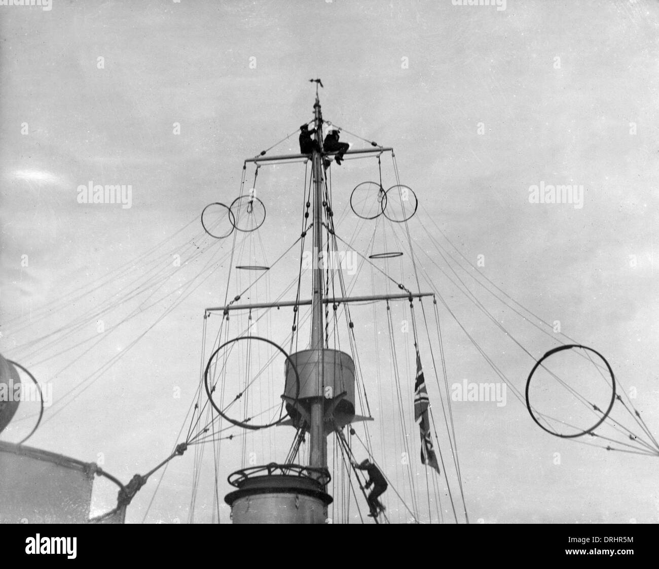 Britischen Monitor HMS Severn vor der belgischen Küste, WW1 Stockfoto