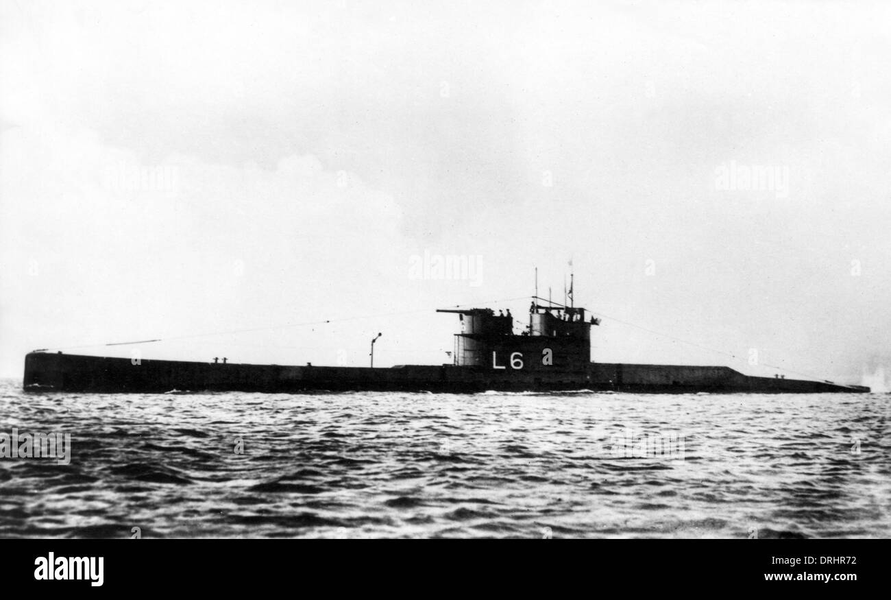 Britische uBoot HMS L6, WW1 Stockfotografie Alamy