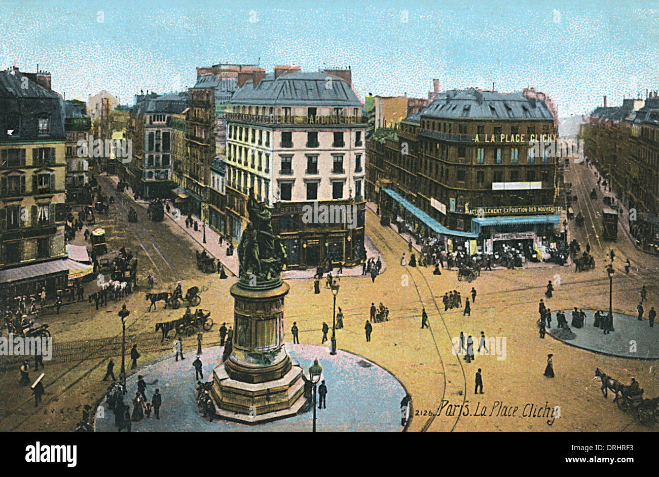 La Place Clichy, Paris, Frankreich Stockfoto
