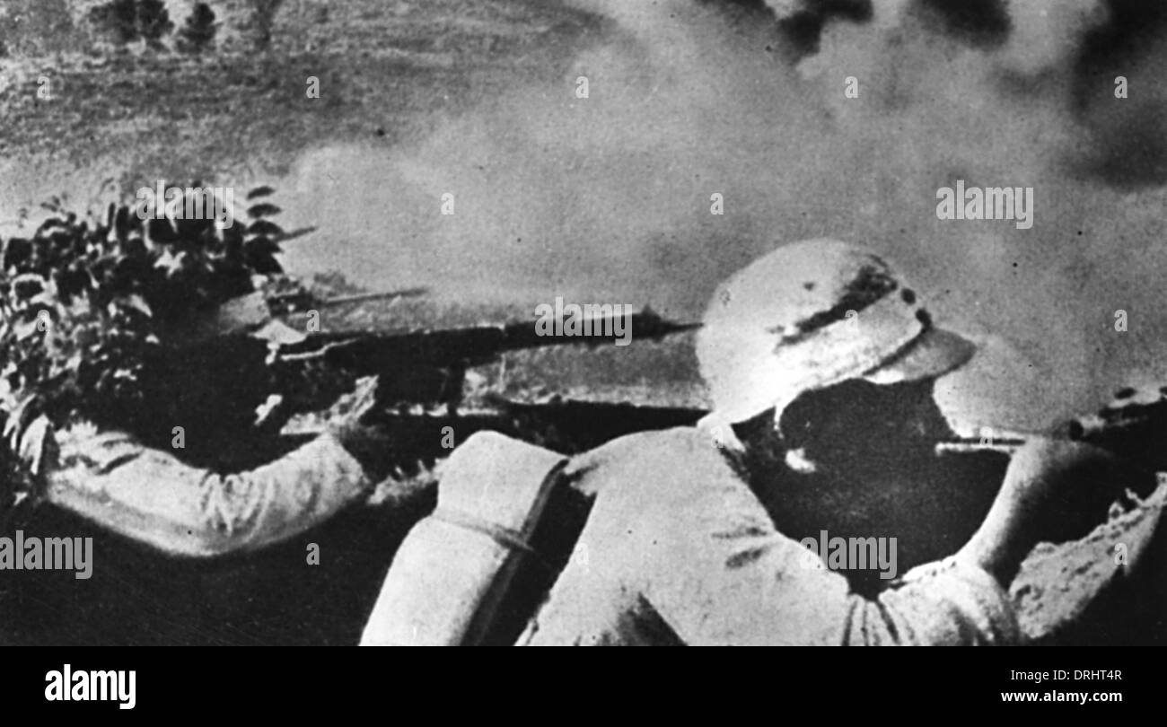 Chinesische Soldaten Stockfoto