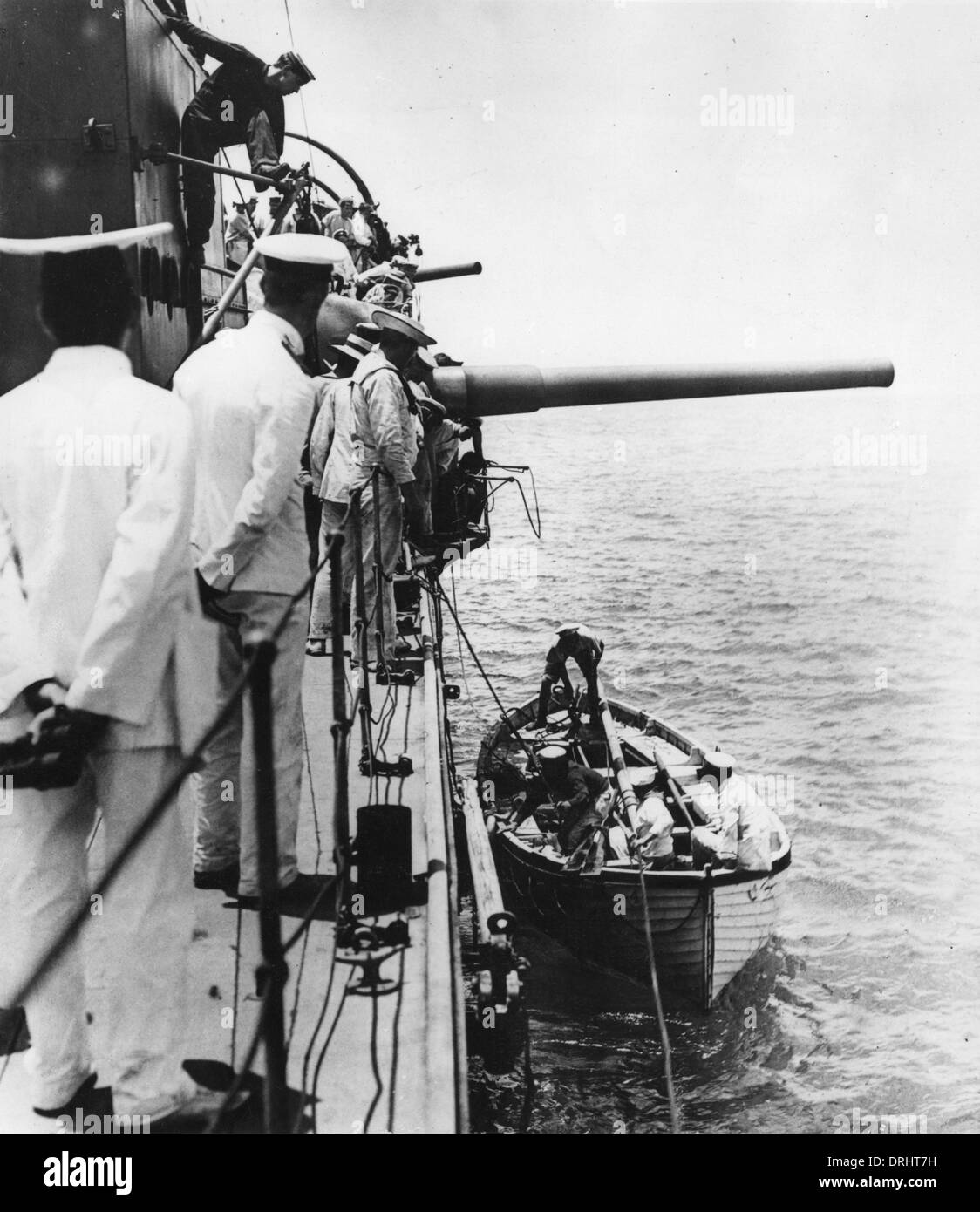 HMAS Sydney Landung Party für Richtung Insel, WW1 Stockfoto