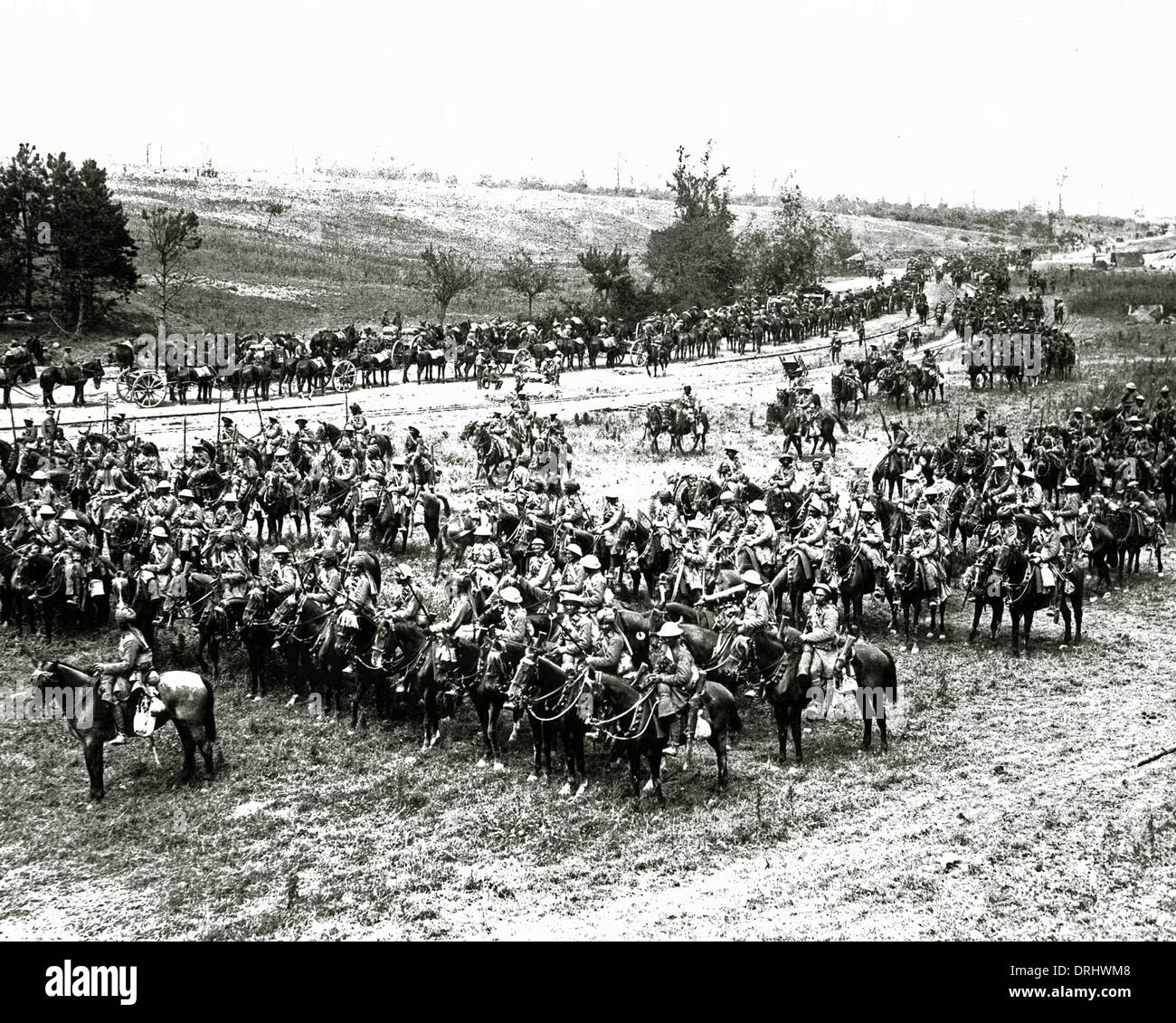 Indische Kavallerie, WW1 Stockfoto