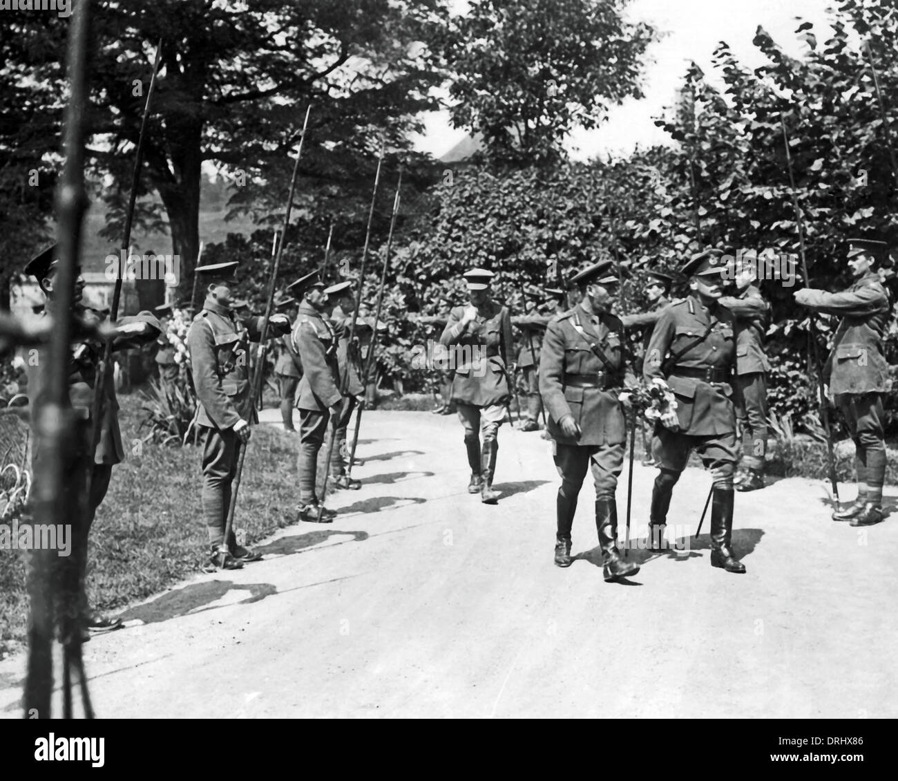 König Georg v. und Sir Douglas Haig, WW1 Stockfoto
