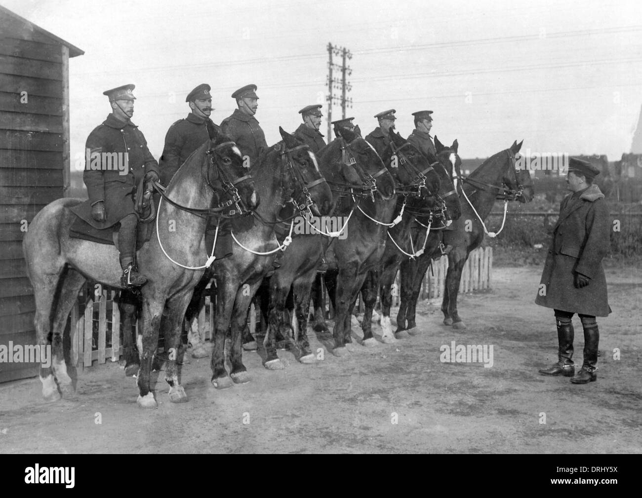 APM mit berittene Polizei, Westfront, Frankreich, WW1 Stockfoto