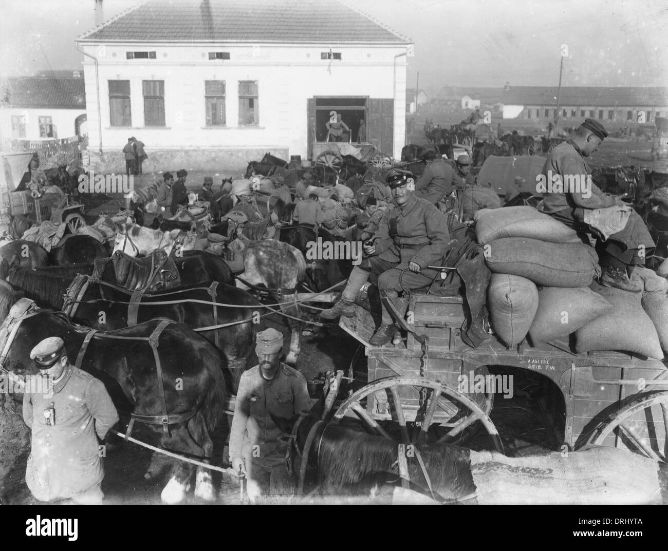 Deutsche Truppen in Kruševac, Serbien, WW1 Stockfotografie Alamy