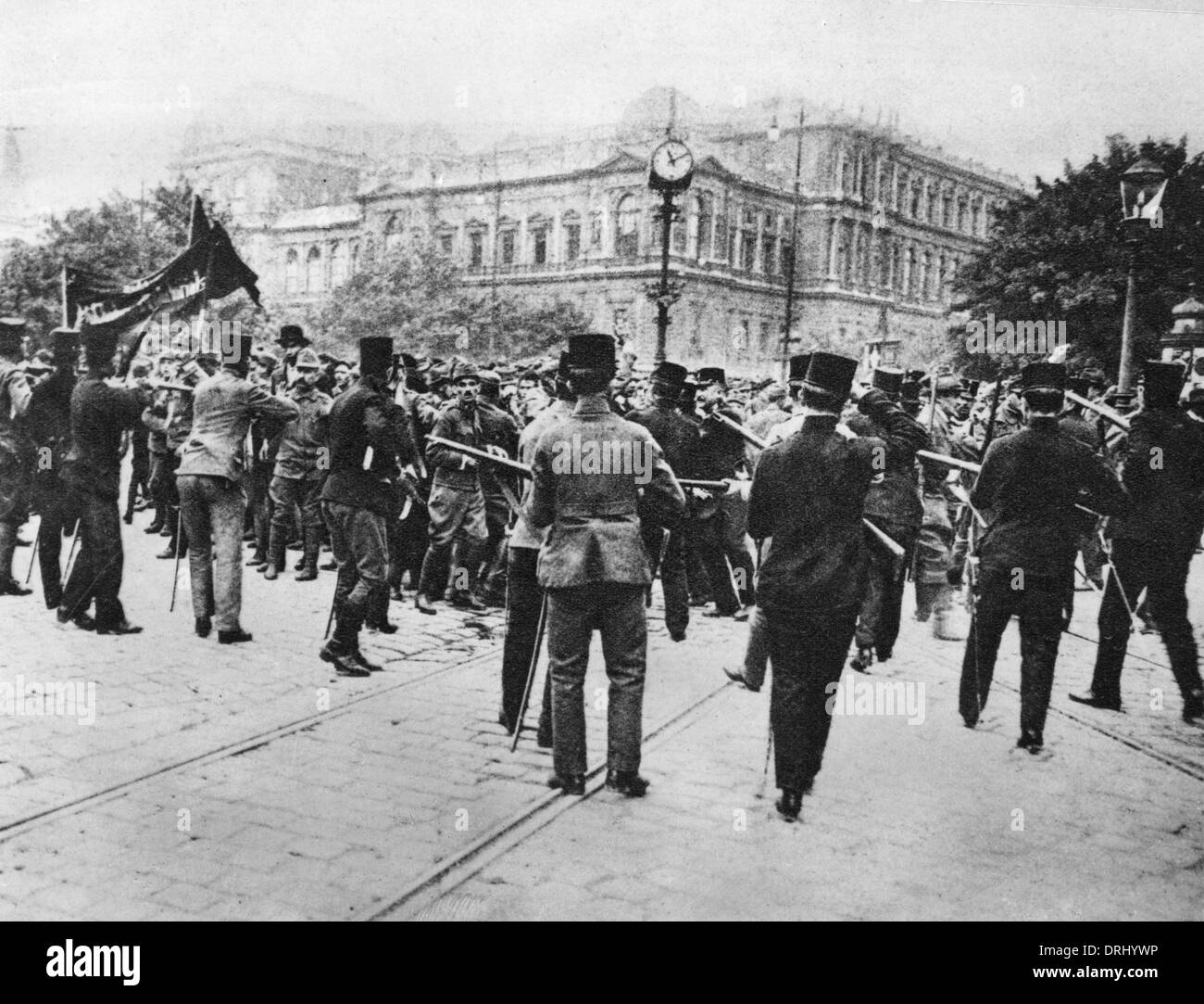 Kommunistische Demonstration in Wien, Österreich Stockfoto