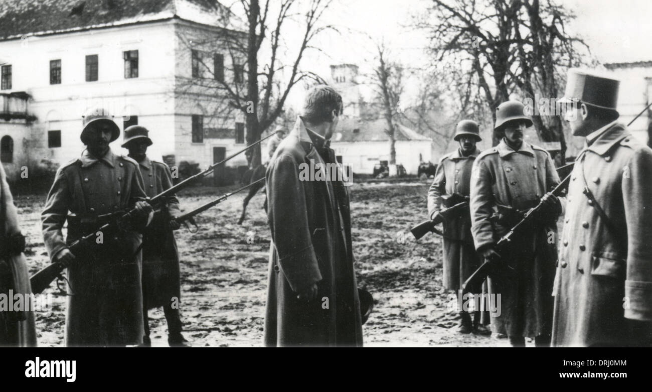 Rumänischen Offizier in der österreichisch-ungarischen Armee, WW1 Stockfoto