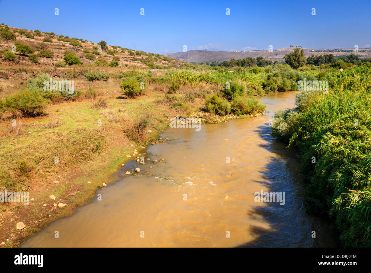 Jordan River im Norden von Israel Stockfoto