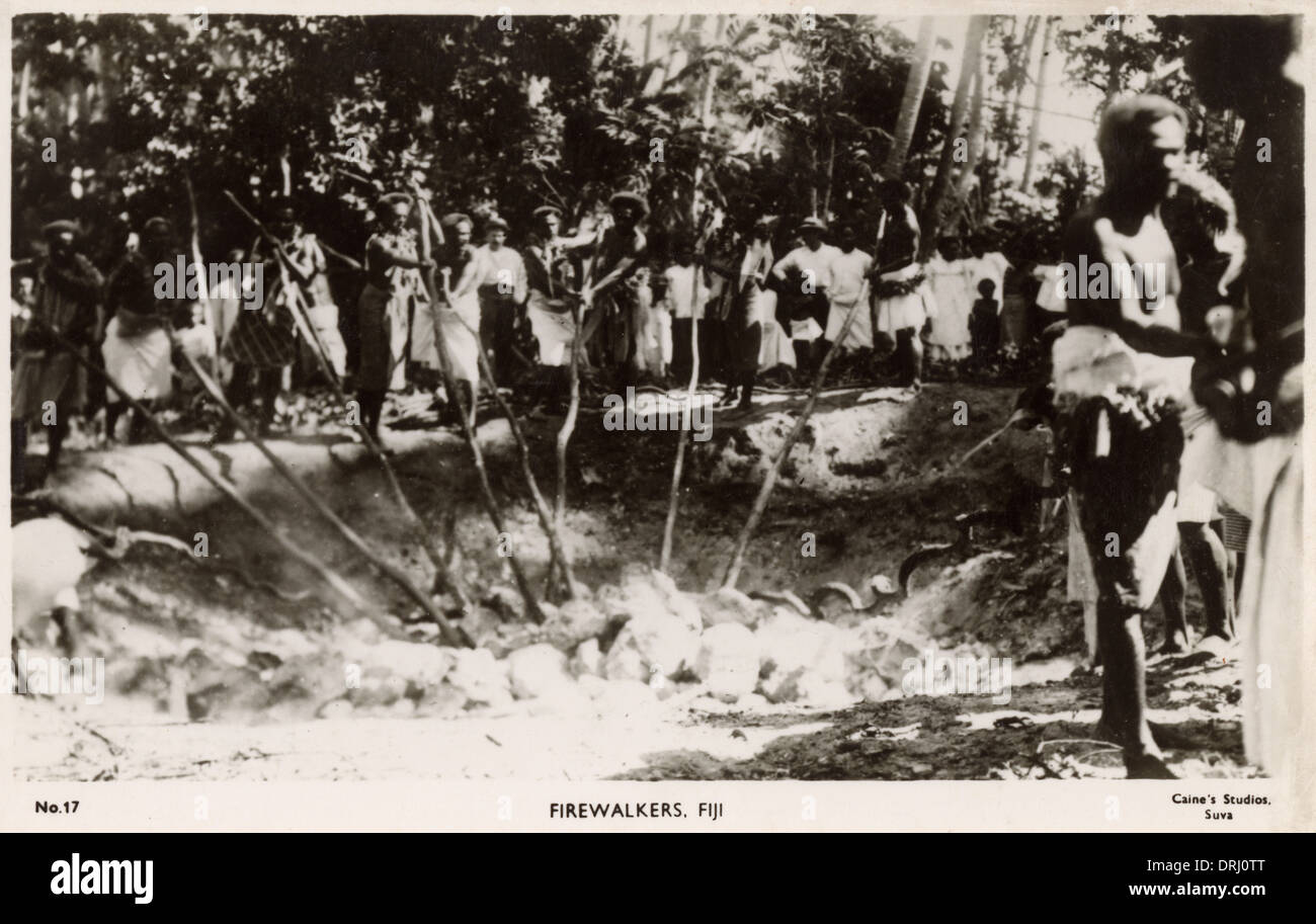Firewalkers Fidschi, Fidschi-Inseln, Pazifik Stockfoto