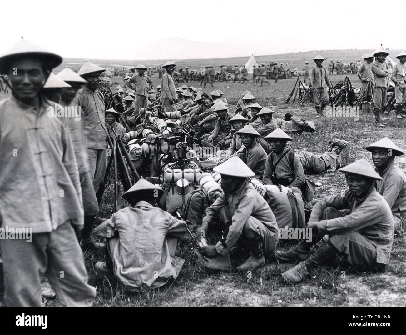 Französische Kolonialtruppen, Saloniki-Front, WW1 Stockfoto