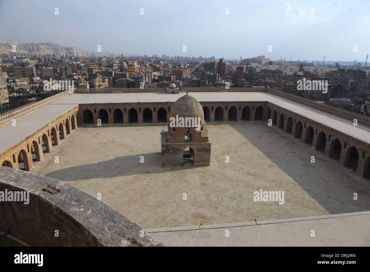 Ibn-Tulun-Moschee @ Cairo - Stadt anzeigen Stockfoto