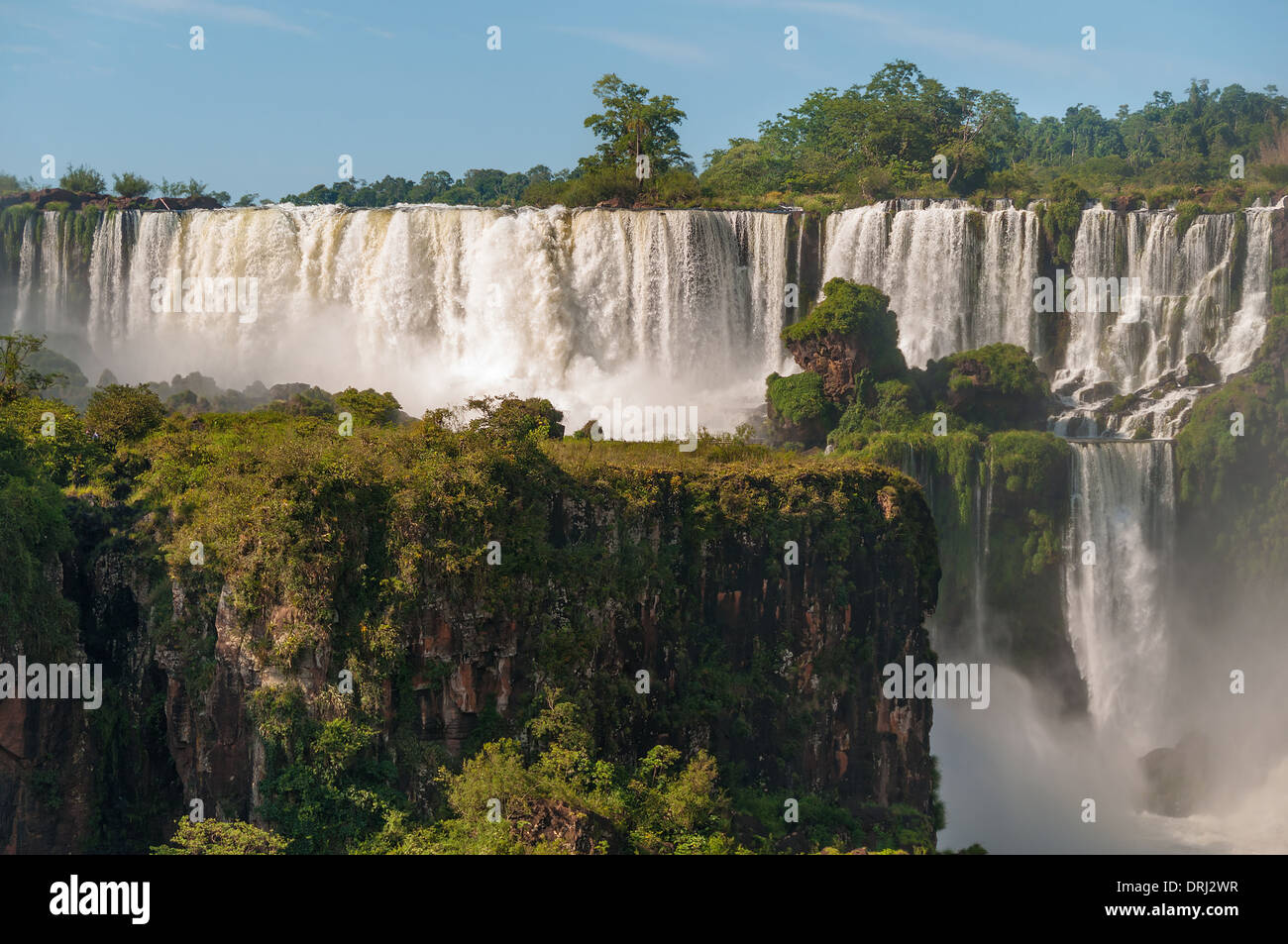 Iguassu Wasserfälle an der Grenze Argentinien Brasilien Stockfoto