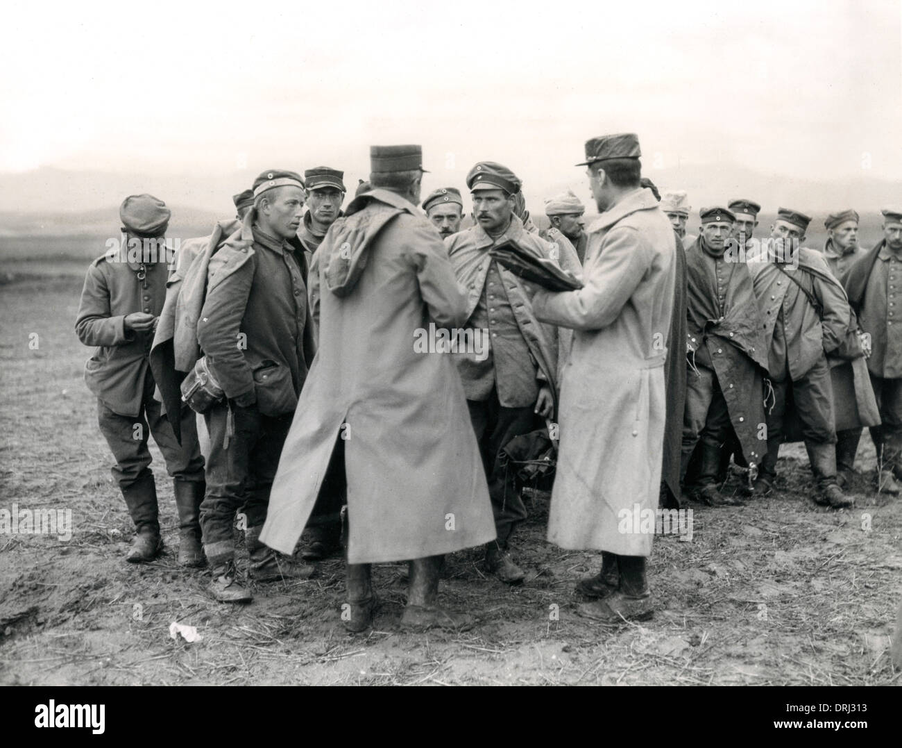 Deutsche Soldaten gefangen genommen, Monastir, WW1 Stockfoto