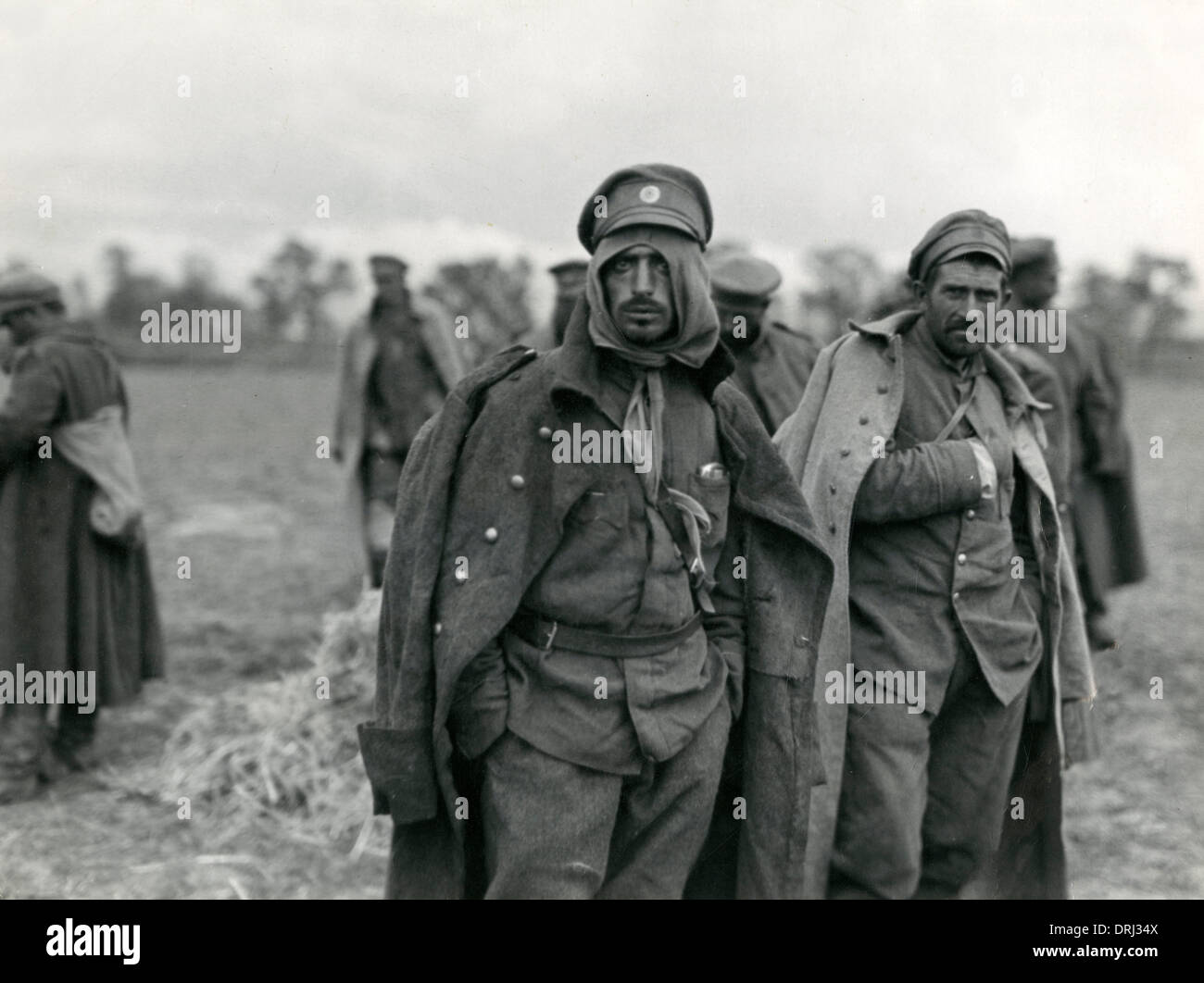 Bulgarische Soldaten gefangen genommen in Monastir, WW1 Stockfoto