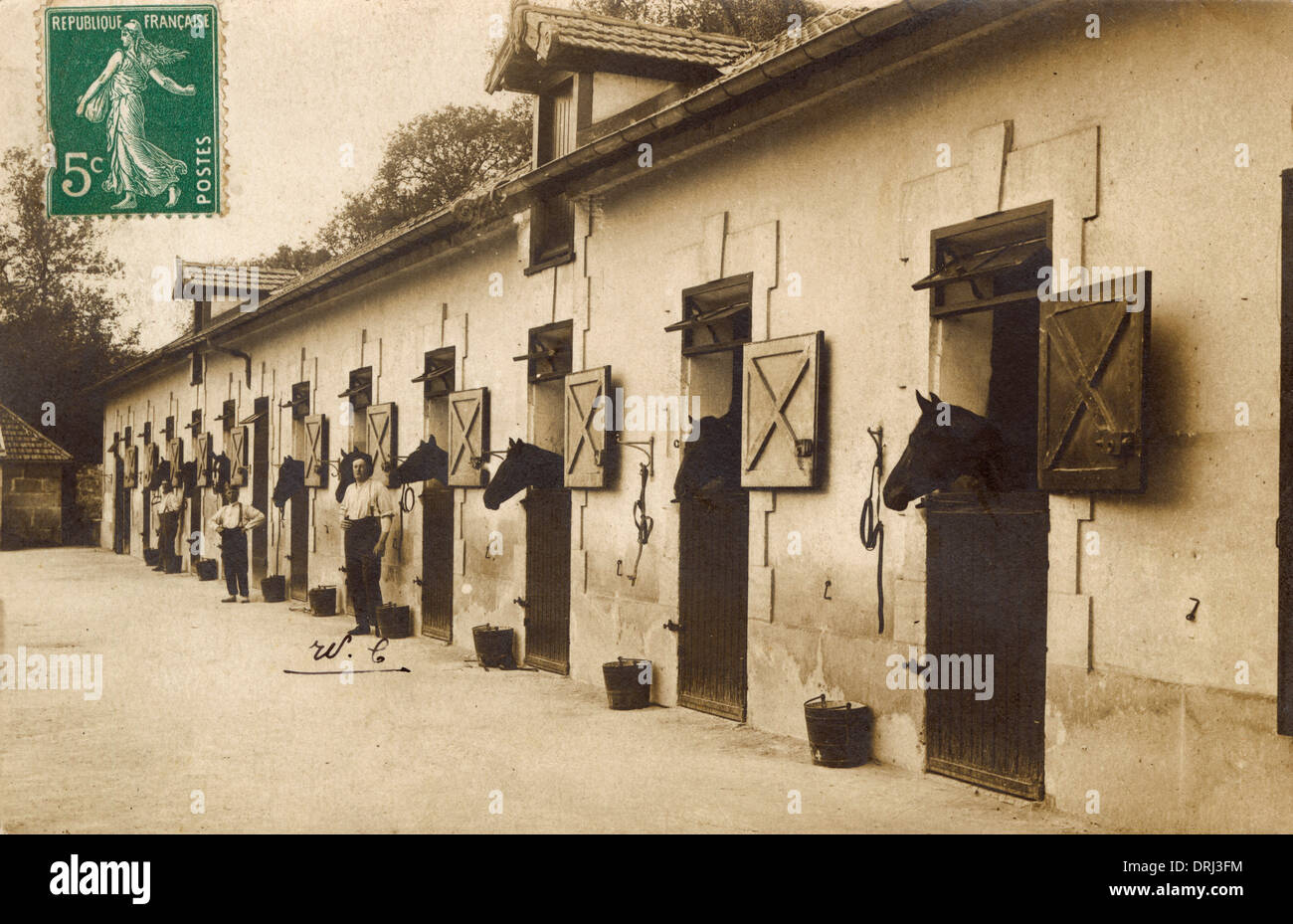 LAMORLAYE Rennställe, Chantilly, Frankreich Stockfoto