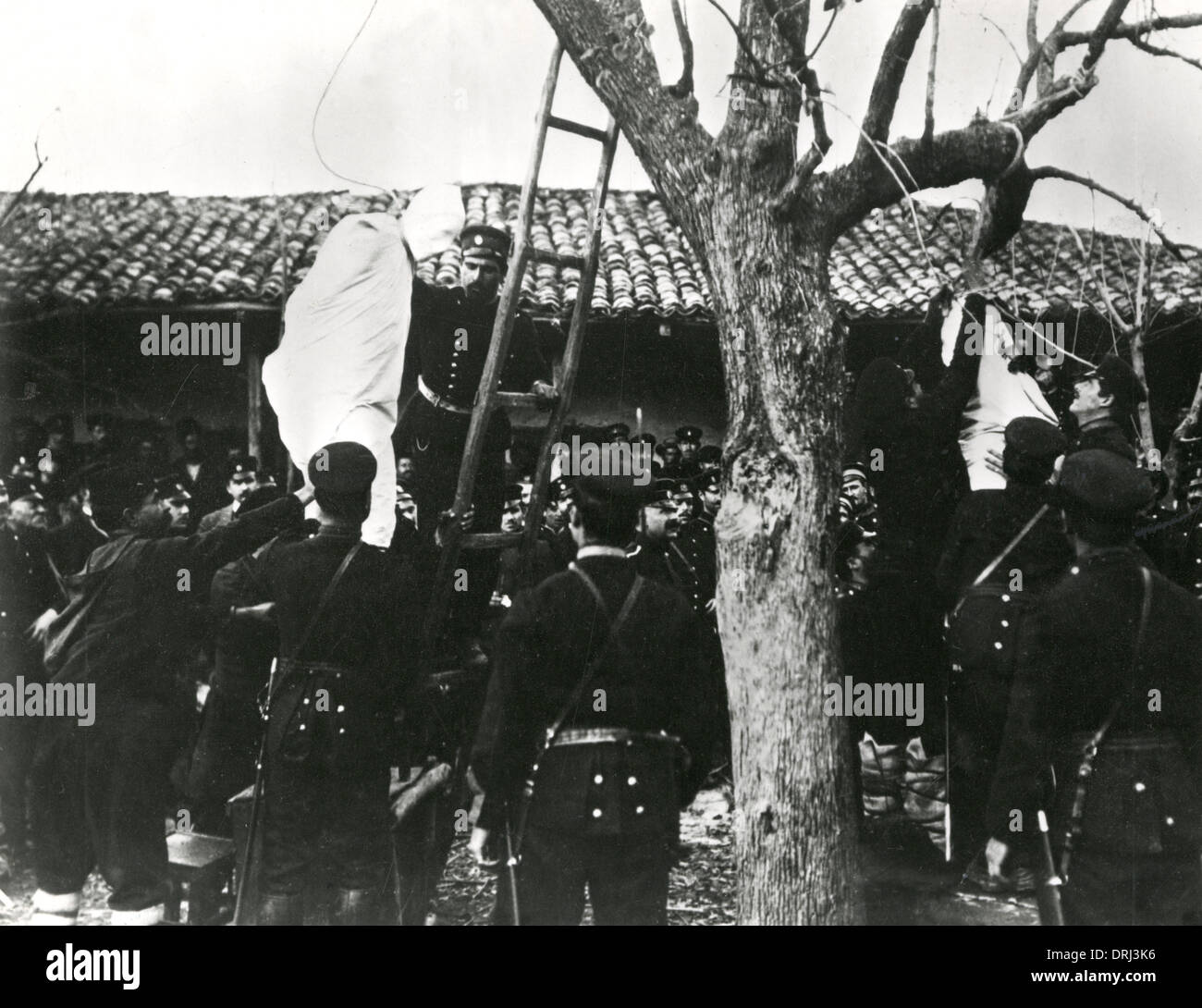 Ausführung von hängen, eastern Front, WW1 Stockfoto