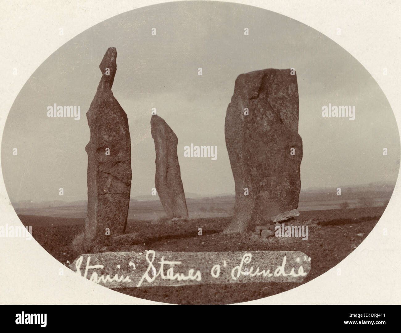Lundy - Standing Stones Stockfoto