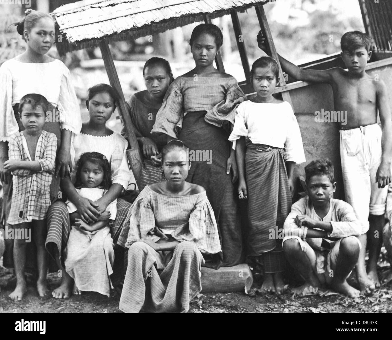 Frauen und Kinder, Philippinen Stockfoto