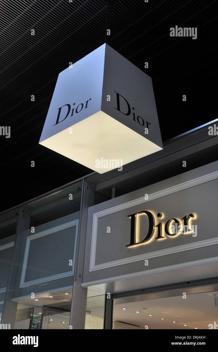 Christian Dior Boutique Roissy Charles-de-Gaulle Flughafen Paris Frankreich Stockfoto