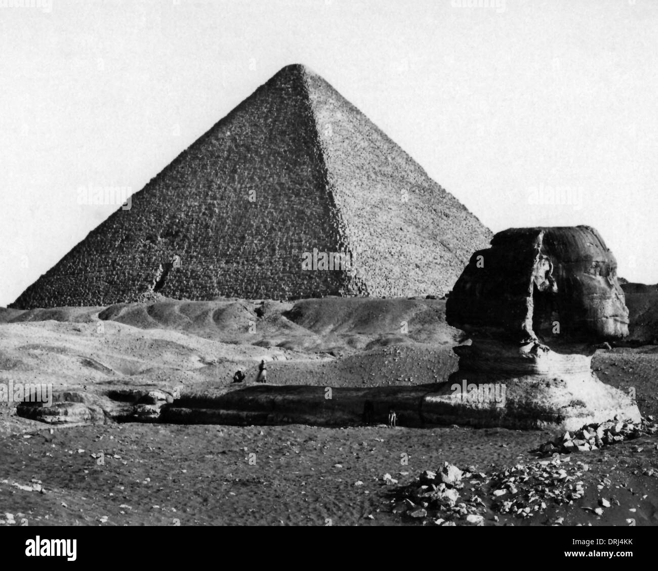Große Pyramide von Gizeh und die Sphinx, Ägypten Stockfoto