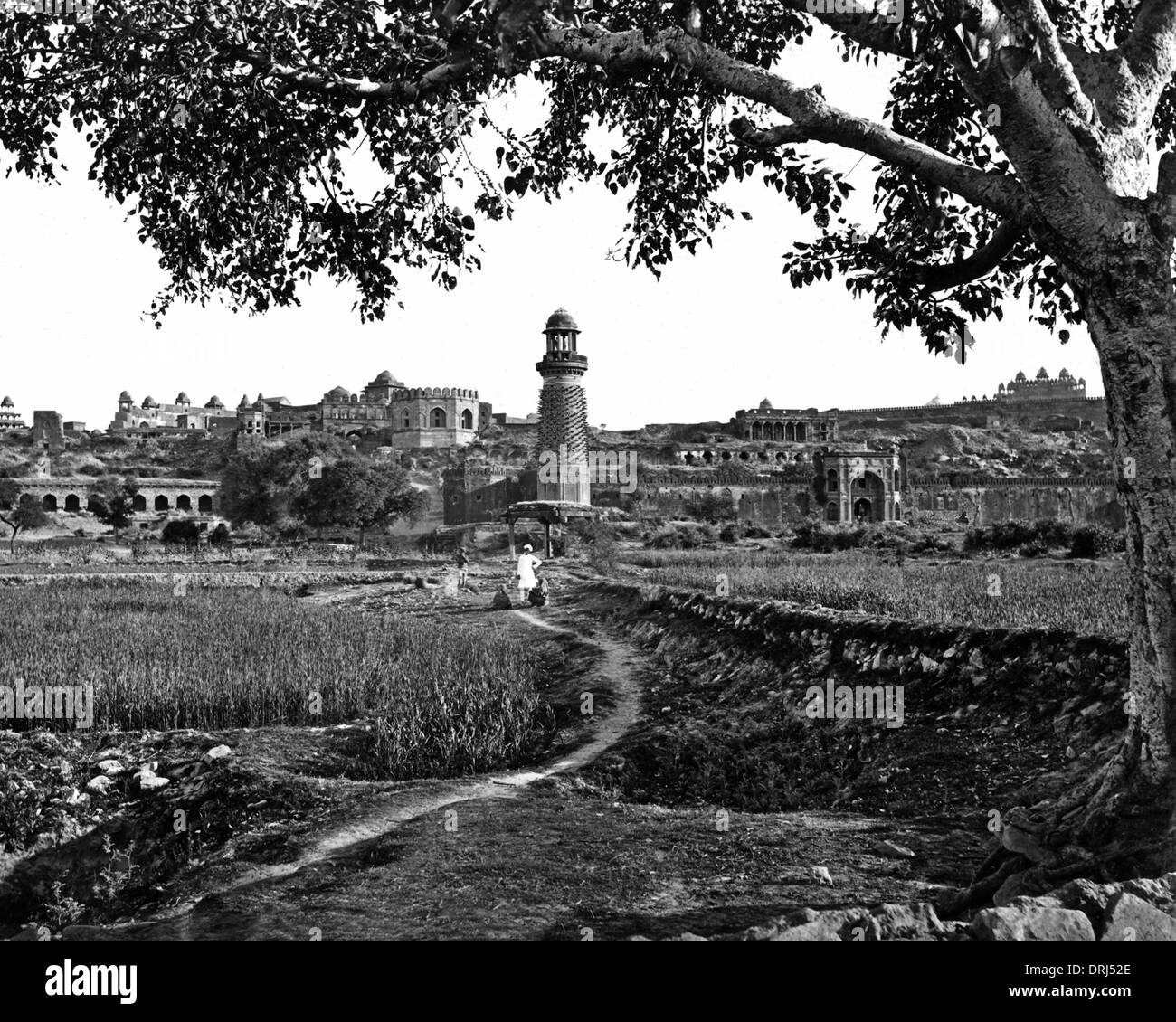 Ansicht von Fatehpur Sikri, Uttar Pradesh, Indien Stockfoto