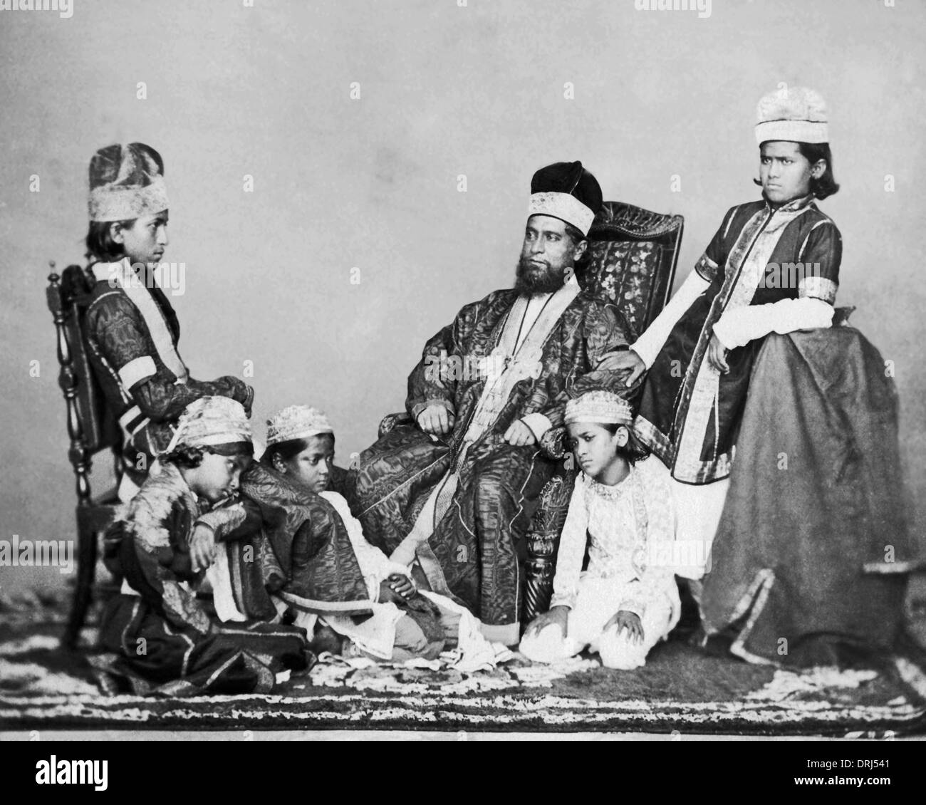 Mogul Familie, Indien Stockfoto