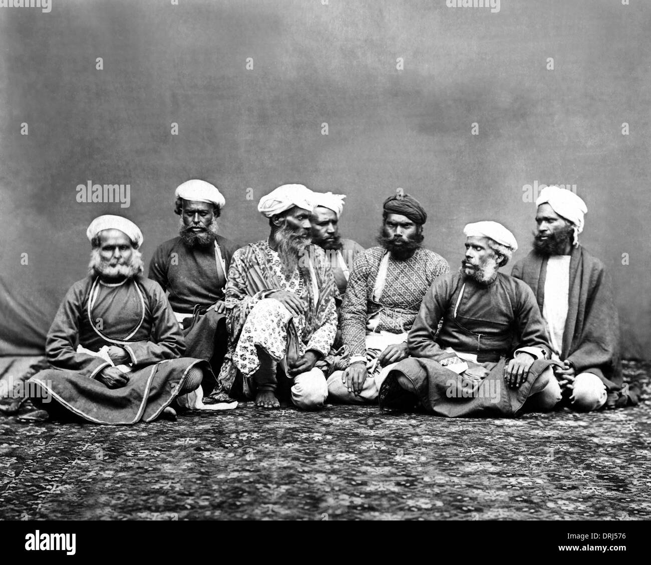 Eine Gruppe von indischen Schläger Stockfoto