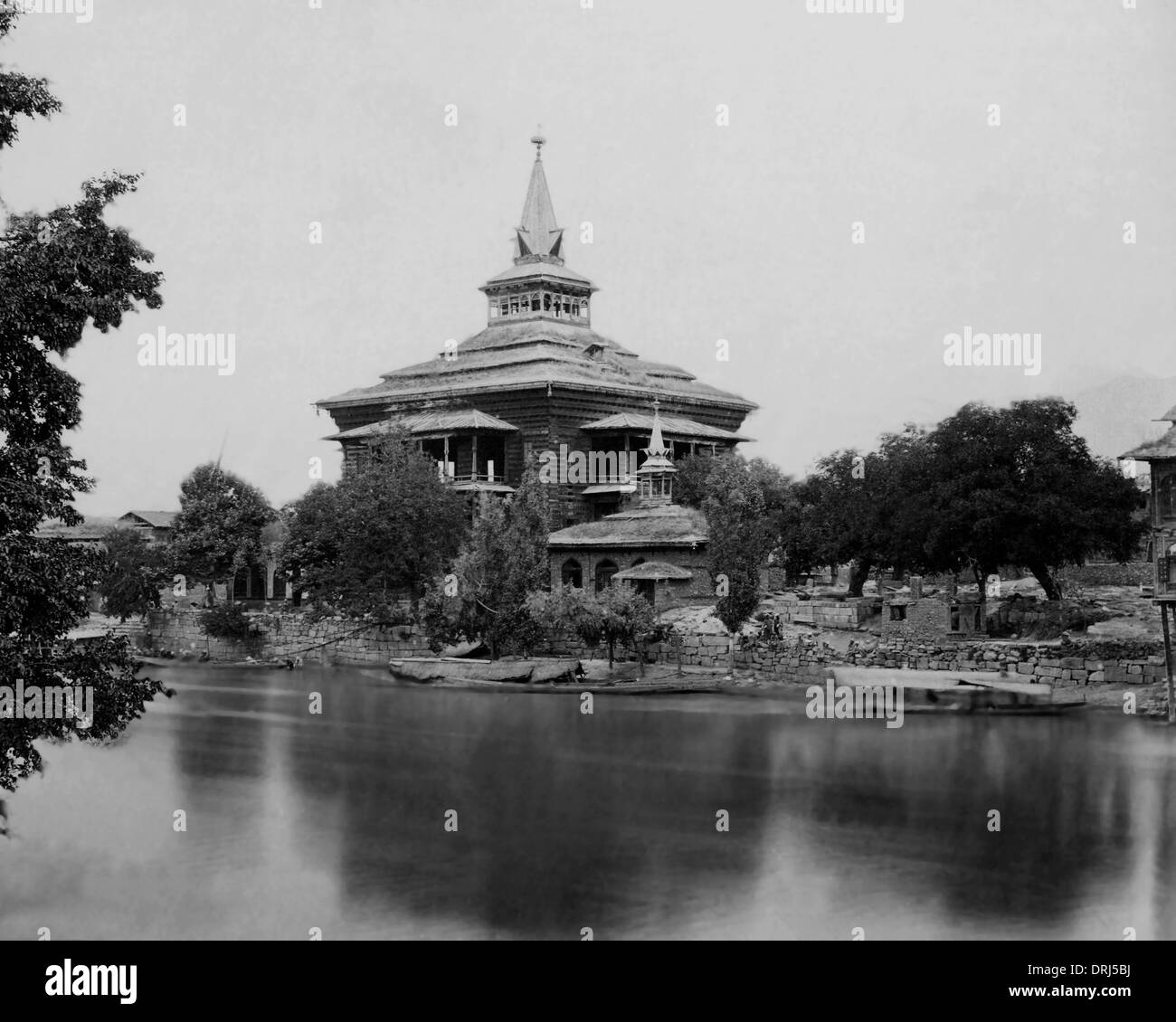 Shah Hamdan Masjid, Srinagar, Indien Stockfoto