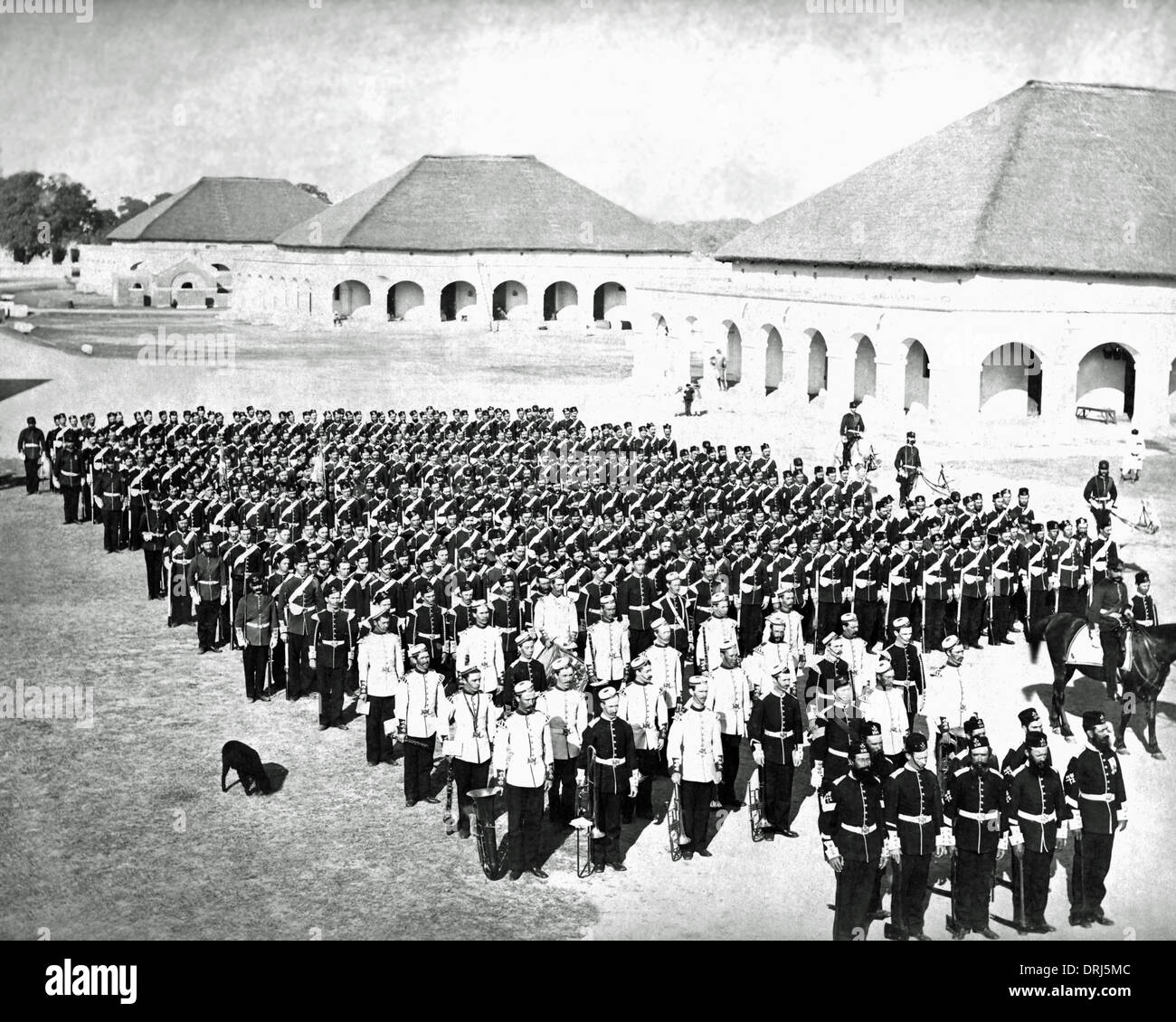 105. (britischen) Regiment, Indien Stockfoto