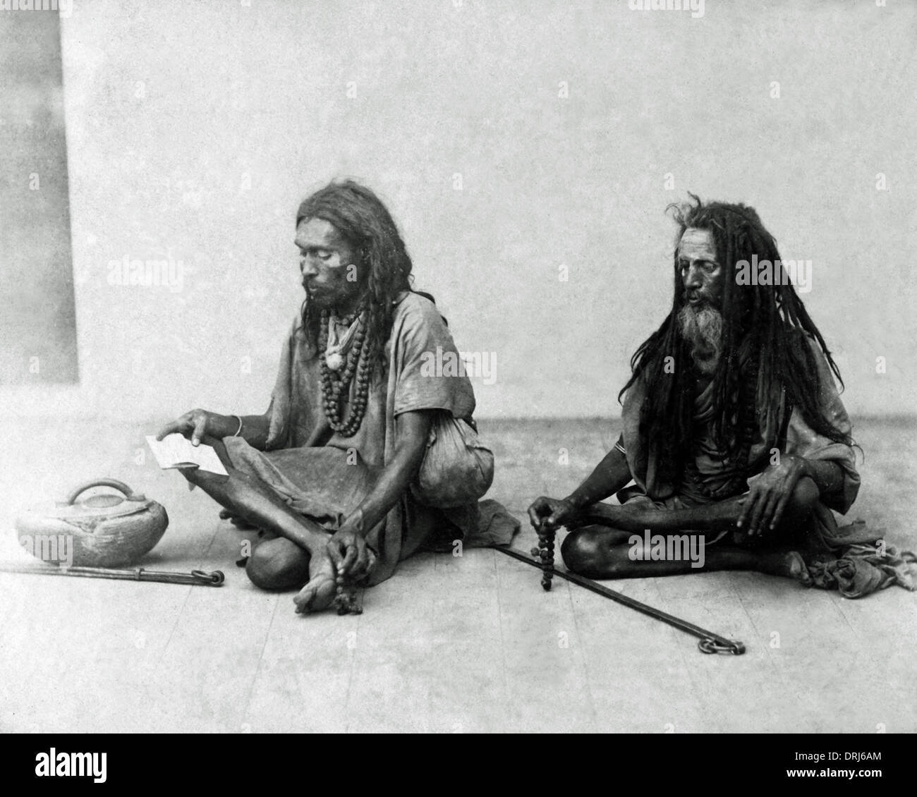 Zwei Fakire (Asketen), Indien Stockfoto