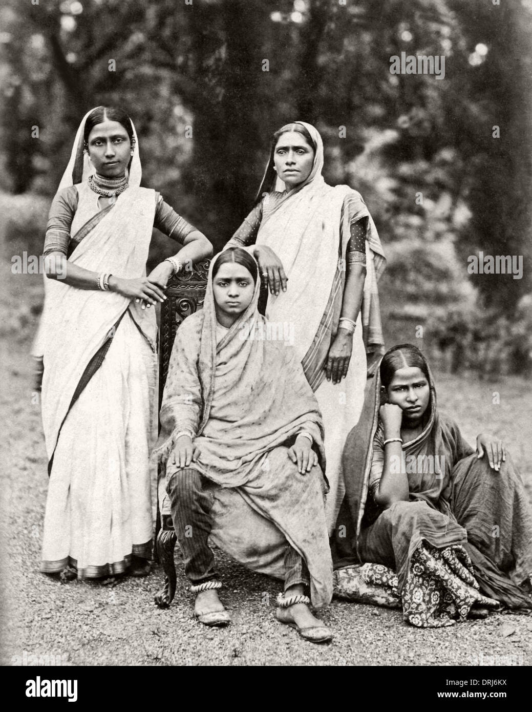Gruppe von indischen Frauen Stockfoto